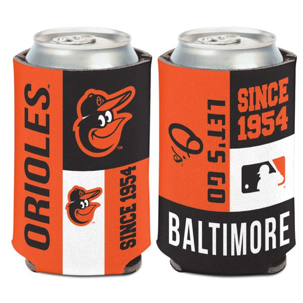 Wholesale-Baltimore Orioles color block Can Cooler 12 oz.