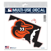 Wholesale-Baltimore Orioles state shape All Surface Decal 6" x 6"