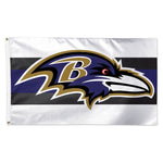 Wholesale-Baltimore Ravens Away Stripes Flag - Deluxe 3' X 5'