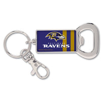 Wholesale-Baltimore Ravens Bottle Opener Key Ring Rectangle