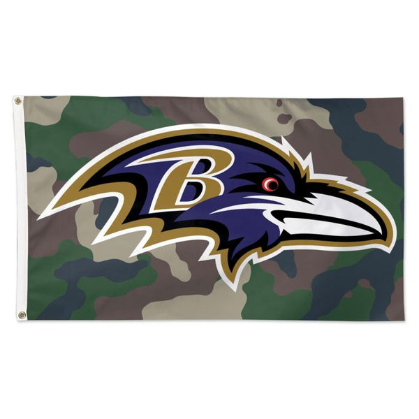 Wholesale-Baltimore Ravens CAMO Flag - Deluxe 3' X 5'