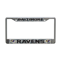 Wholesale-Baltimore Ravens CAMO Lic Plt Frame S/L Printed