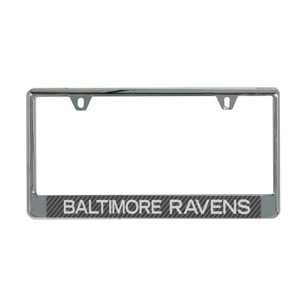 Wholesale-Baltimore Ravens CARBON Lic Plate Frame B/O Printed