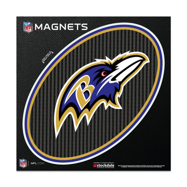 Wholesale-Baltimore Ravens CARBON Outdoor Magnets 6" x 6"