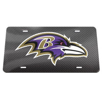 Wholesale-Baltimore Ravens CARBON Specialty Acrylic License Plate