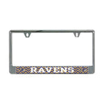 Wholesale-Baltimore Ravens CHEVRON Lic Plate Frame B/O Printed