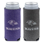 Wholesale-Baltimore Ravens COLORED HEATHER 12 oz Slim Can Cooler