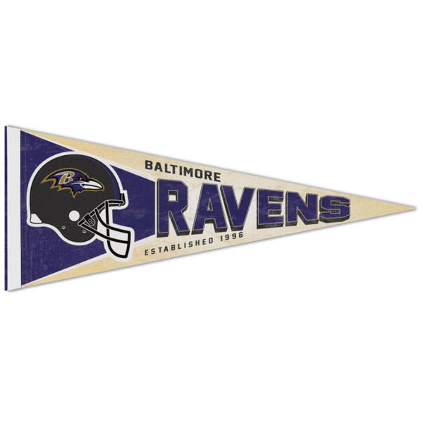 Wholesale-Baltimore Ravens / Classic Logo RETRO Premium Pennant 12" x 30"