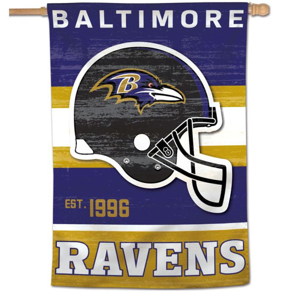 Wholesale-Baltimore Ravens / Classic Logo Retro Vertical Flag 28" x 40"