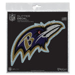 Wholesale-Baltimore Ravens Decal Glitter 6" x 6"