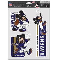 Wholesale-Baltimore Ravens / Disney Mickey Mouse Multi Use 3 Fan Pack