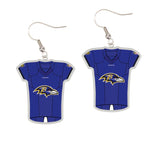 Wholesale-Baltimore Ravens Earrings Jewelry Carded Jersey