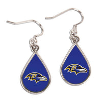 Wholesale-Baltimore Ravens Earrings Jewelry Carded Tear Drop