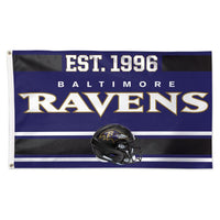 Wholesale-Baltimore Ravens Established Flag - Deluxe 3' X 5'