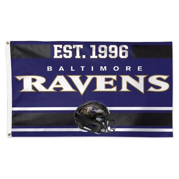 Wholesale-Baltimore Ravens Established Flag - Deluxe 3' X 5'