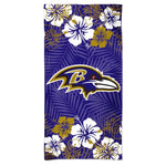 Wholesale-Baltimore Ravens FLORAL Spectra Beach Towel 30" x 60"