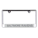 Wholesale-Baltimore Ravens FROSTED Lic Plate Frame B/O Printed