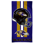 Wholesale-Baltimore Ravens Fiber Beach Towel 9lb 30" x 60"