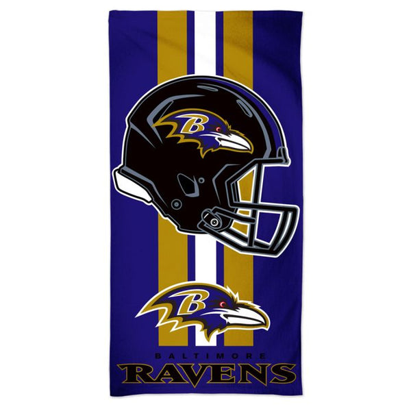 Wholesale-Baltimore Ravens Fiber Beach Towel 9lb 30" x 60"