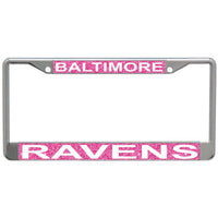 Wholesale-Baltimore Ravens GLITTER BACKGROUND Lic Plt Frame S/L Printed