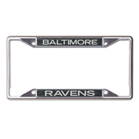 Wholesale-Baltimore Ravens GLITTER BACKGROUND Lic Plt Frame S/S Printed