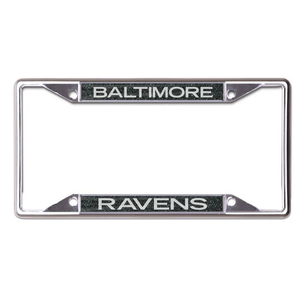 Wholesale-Baltimore Ravens GLITTER BACKGROUND Lic Plt Frame S/S Printed