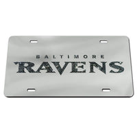 Wholesale-Baltimore Ravens GLITTER LETTERS Acrylic Classic License Plates