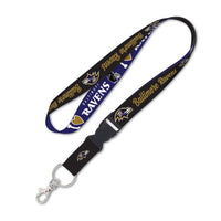 Wholesale-Baltimore Ravens Heart Lanyard w/detachable buckle 1"