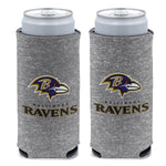 Wholesale-Baltimore Ravens Heather 12 oz Slim Can Cooler