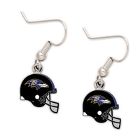 Wholesale-Baltimore Ravens Helmet Earrings Jewelry Card