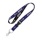 Wholesale-Baltimore Ravens Lanyard w/detachable buckle 1" Lamar Jackson