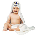 Wholesale-Baltimore Ravens / Littlest Fan NFL Hooded Baby Towel