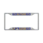 Wholesale-Baltimore Ravens MEGA Lic Plt Frame S/S Printed