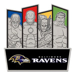 Wholesale-Baltimore Ravens / Marvel (C) 2021 Marvel Collector Pin Jewelry Card