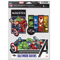 Wholesale-Baltimore Ravens / Marvel (C) 2021 Marvel Multi Use 3 Fan Pack