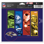 Wholesale-Baltimore Ravens / Marvel (C) 2021 Marvel Multi-Use Decal - cut to logo 5" x 6"