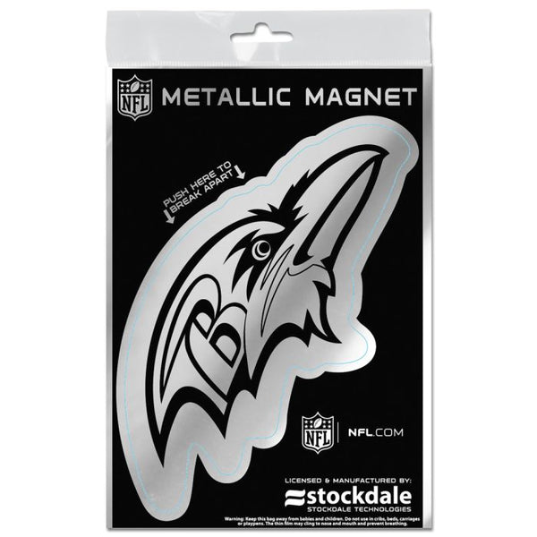 Wholesale-Baltimore Ravens Metallic Magnets 3" x 5"