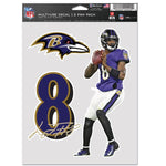 Wholesale-Baltimore Ravens Multi Use 3 Fan Pack Lamar Jackson