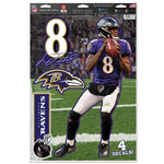 Wholesale-Baltimore Ravens Multi-Use Decal 11" x 17" Lamar Jackson