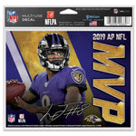 Wholesale-Baltimore Ravens Multi-Use Decal -Clear Bckrgd 5" x 6" Lamar Jackson