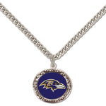 Wholesale-Baltimore Ravens Necklace w/Charm Jewelry Card