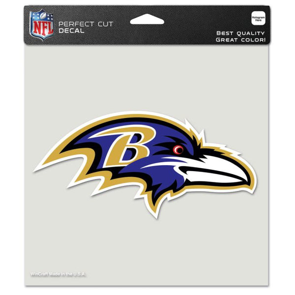 Wholesale-Baltimore Ravens Perfect Cut Color Decal 8" x 8"