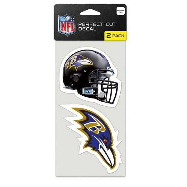 Wholesale-Baltimore Ravens Perfect Cut Decal set of two 4"x4"