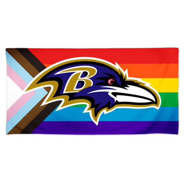 Wholesale-Baltimore Ravens Pride Spectra Beach Towel 30" x 60"