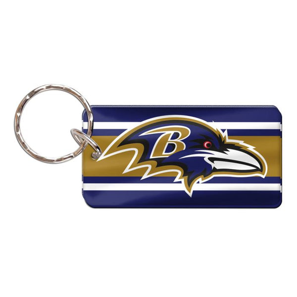 Wholesale-Baltimore Ravens STRIPES Keychain Rectangle