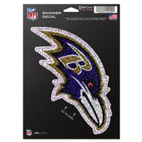 Wholesale-Baltimore Ravens Shimmer Decals 5" x 7"