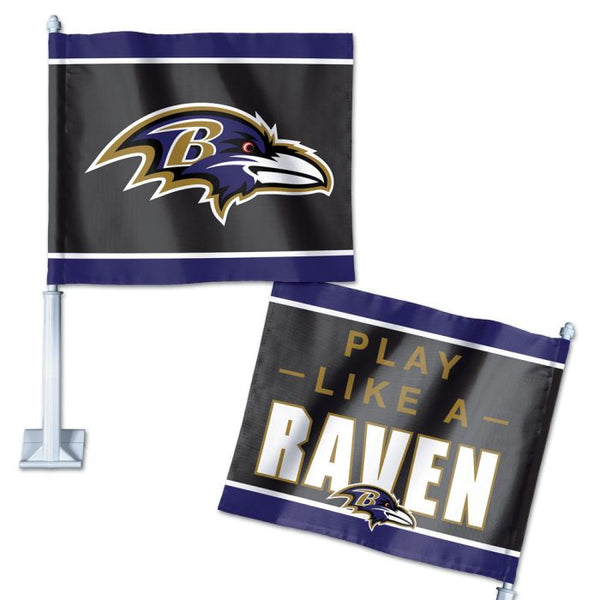 Wholesale-Baltimore Ravens Slogan Car Flag 11.75" x 14"