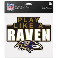 Wholesale-Baltimore Ravens Slogan Perfect Cut Color Decal 8" x 8"