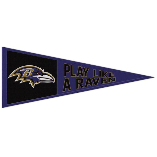 Wholesale-Baltimore Ravens Slogan Wool Pennant 13" x 32"