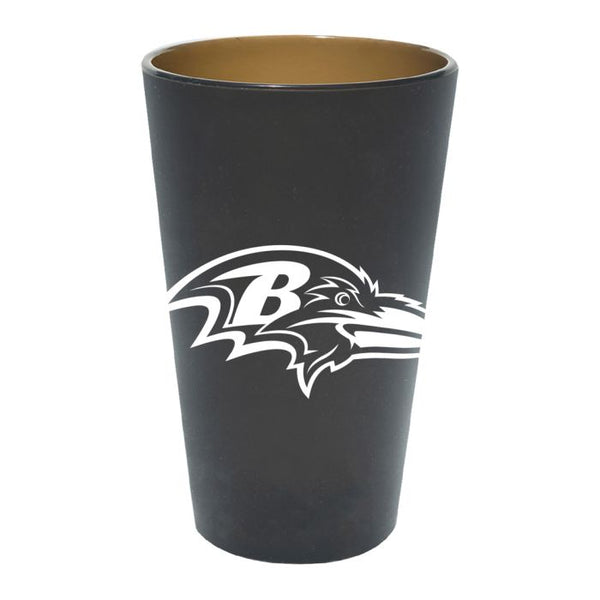 Wholesale-Baltimore Ravens Smoke 16 oz Silicone Pint Glass